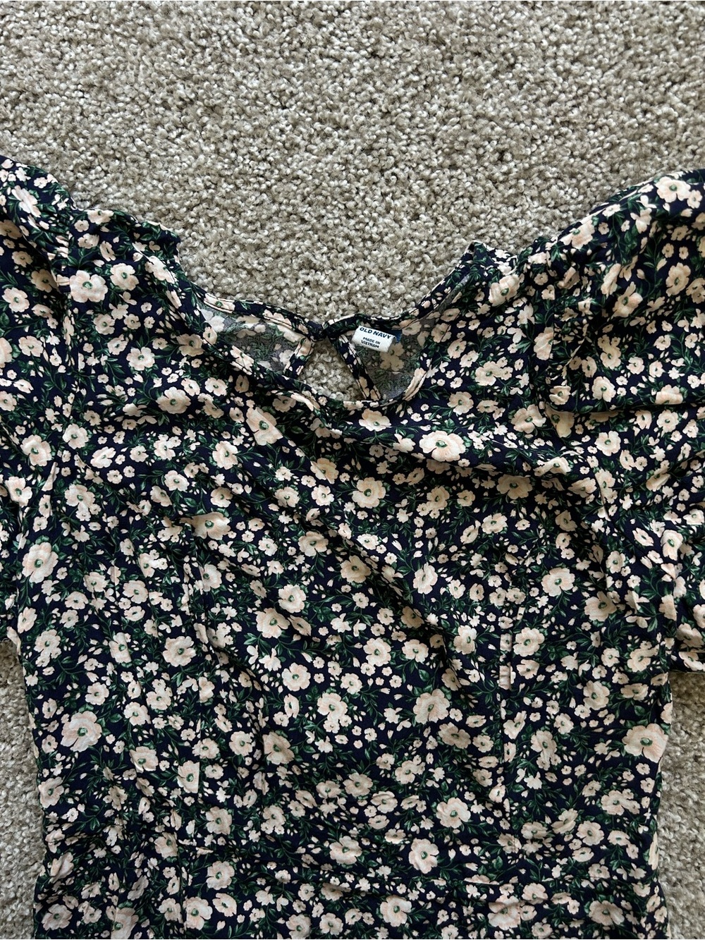 floral puff sleeve maxi dress - Picture 5 of 9